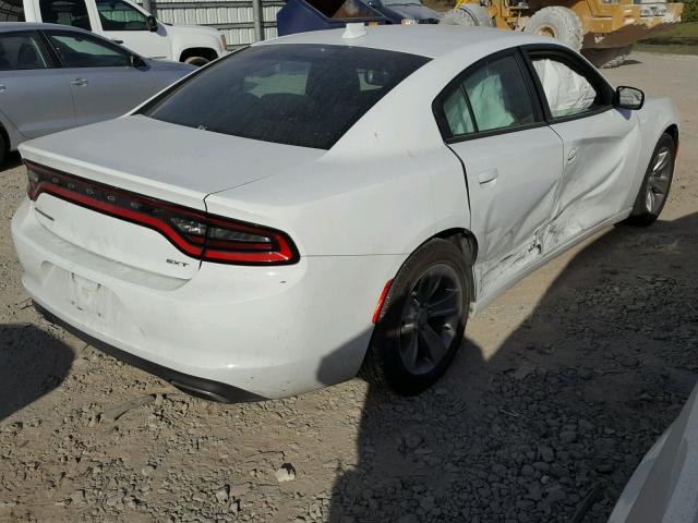 2C3CDXHGXGH132236 - 2016 DODGE CHARGER SX WHITE photo 4