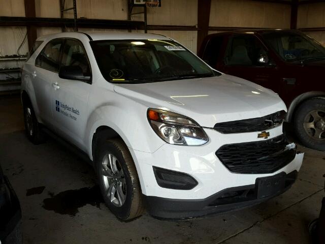 2GNALBEK1G6262183 - 2016 CHEVROLET EQUINOX LS WHITE photo 1