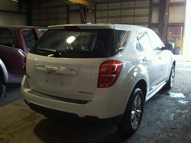 2GNALBEK1G6262183 - 2016 CHEVROLET EQUINOX LS WHITE photo 4