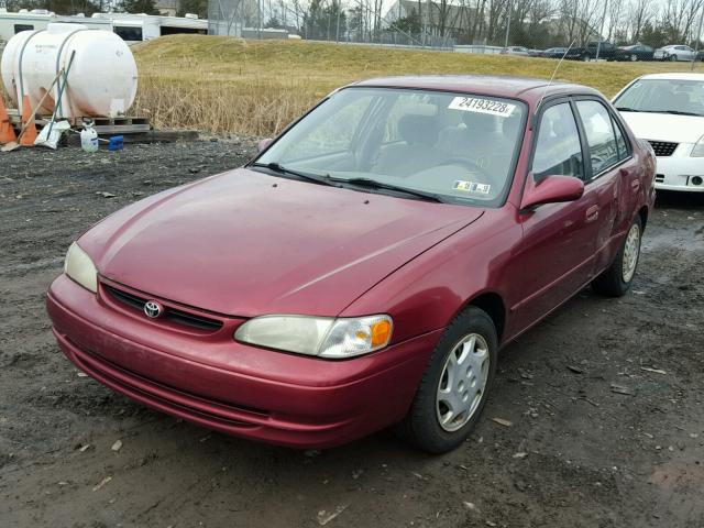 2T1BR12E9XC191690 - 1999 TOYOTA COROLLA VE RED photo 2