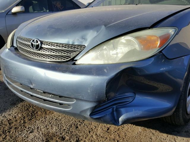 4T1BE32K02U543849 - 2002 TOYOTA CAMRY LE BLUE photo 9