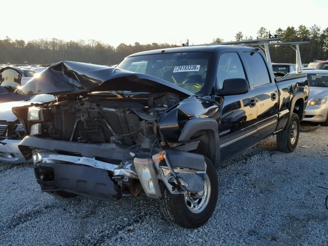 1GCHK23U36F271339 - 2006 CHEVROLET SILVERADO BLACK photo 2