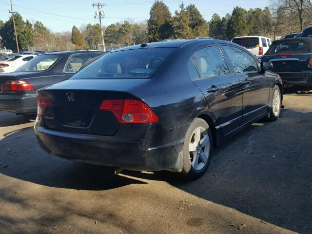 2HGFA16948H514431 - 2008 HONDA CIVIC EXL BLUE photo 4