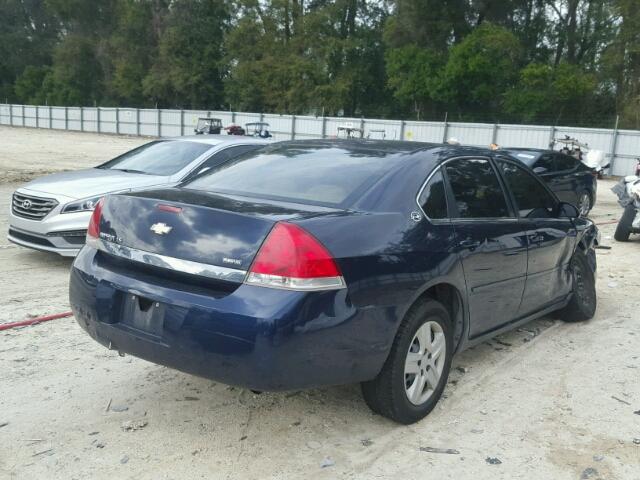 2G1WB55KX79246512 - 2007 CHEVROLET IMPALA LS BLUE photo 4