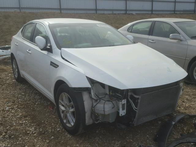 KNAGM4A70D5378105 - 2013 KIA OPTIMA LX WHITE photo 1