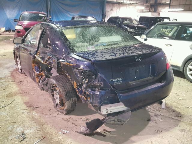 2HGFG1B64AH515076 - 2010 HONDA CIVIC LX BLUE photo 3