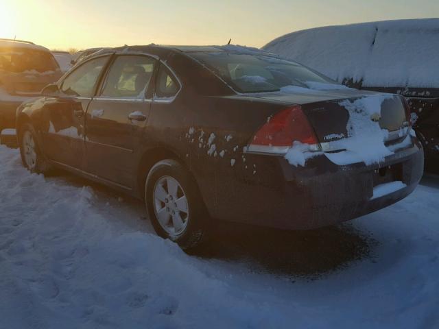 2G1WT58K779199674 - 2007 CHEVROLET IMPALA LT BURGUNDY photo 3