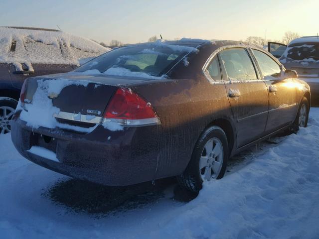 2G1WT58K779199674 - 2007 CHEVROLET IMPALA LT BURGUNDY photo 4