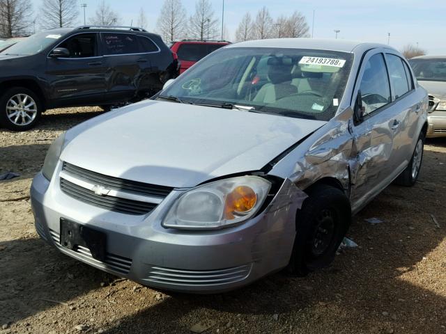 1G1AL55F077329524 - 2007 CHEVROLET COBALT LT SILVER photo 2