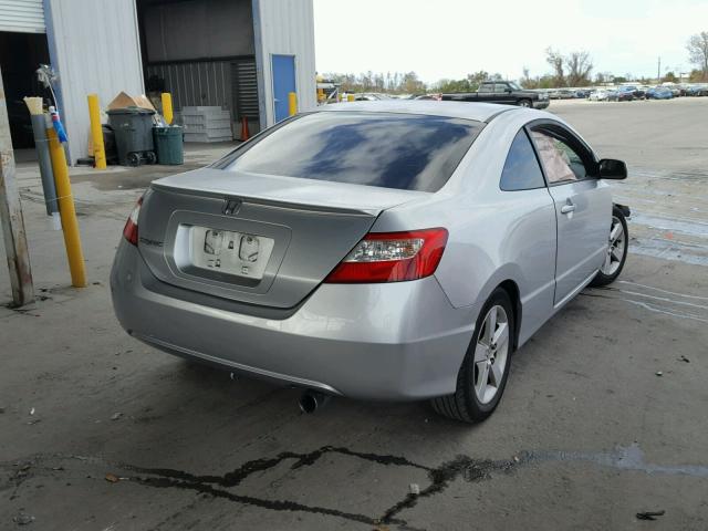 2HGFG12838H527909 - 2008 HONDA CIVIC EX ვერცხლისფერი ფოტო 4