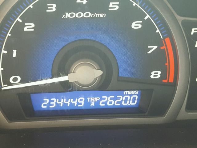 2HGFG12838H527909 - 2008 HONDA CIVIC EX ვერცხლისფერი ფოტო 8