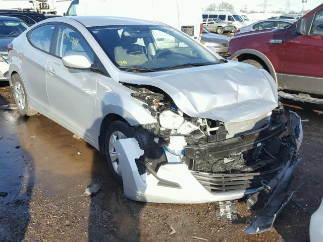 KMHDH4AE8GU529996 - 2016 HYUNDAI ELANTRA SE SILVER photo 1