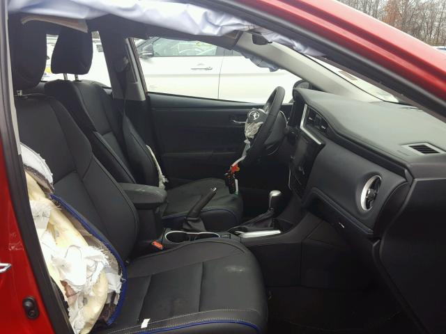 2T1BURHE9JC974004 - 2018 TOYOTA COROLLA L RED photo 5