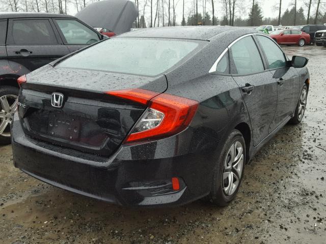 19XFC2F51GE201617 - 2016 HONDA CIVIC LX BLACK photo 4