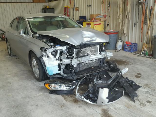 3FA6P0HD7ER377208 - 2014 FORD FUSION SE SILVER photo 1