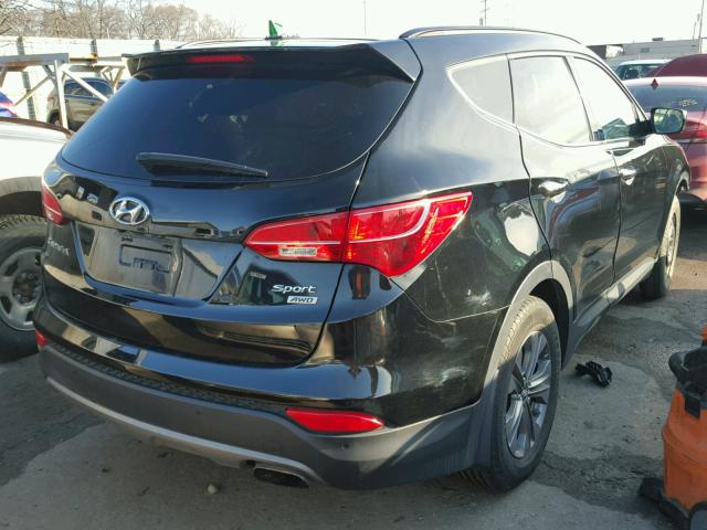 5XYZUDLB5FG268612 - 2015 HYUNDAI SANTA FE S BLACK photo 4