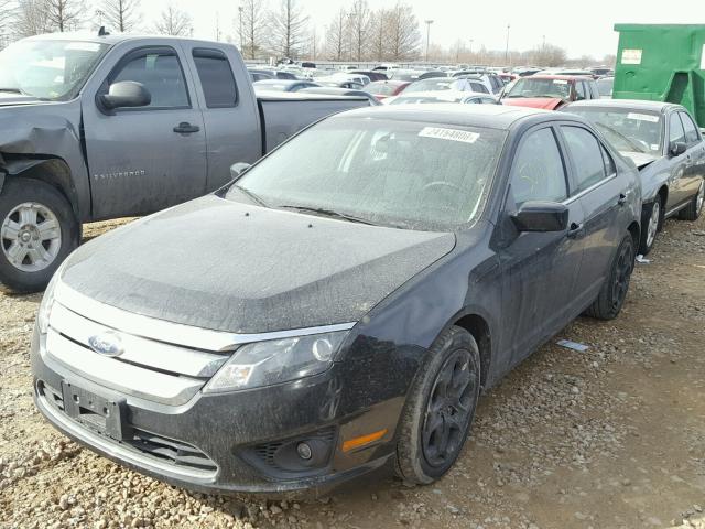 3FAHP0HA5BR125838 - 2011 FORD FUSION SE BLACK photo 2