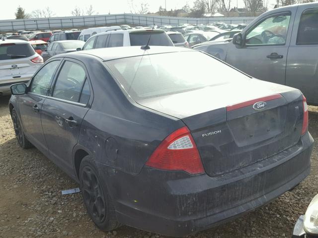 3FAHP0HA5BR125838 - 2011 FORD FUSION SE BLACK photo 9