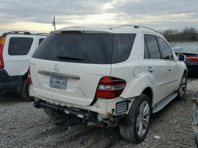 4JGBB5GB0BA718924 - 2011 MERCEDES-BENZ ML 350 WHITE photo 4