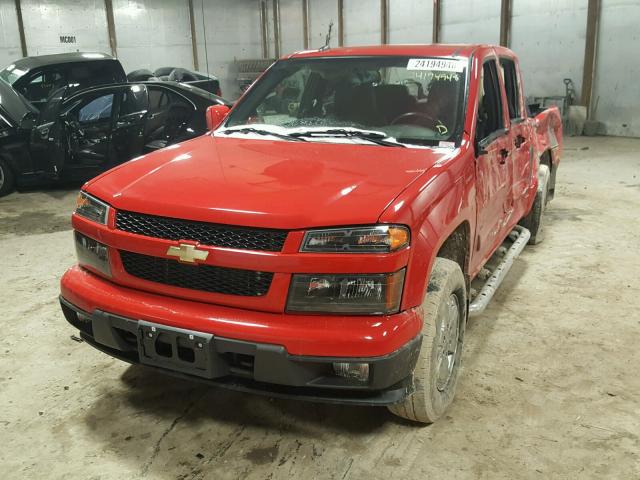 1GCHTCFE6C8167337 - 2012 CHEVROLET COLORADO L RED photo 2