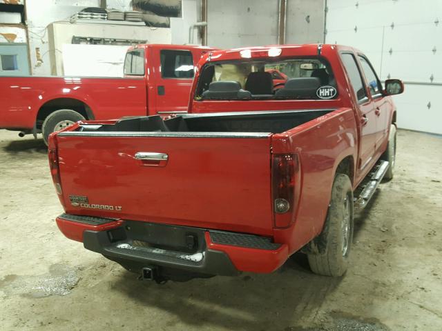 1GCHTCFE6C8167337 - 2012 CHEVROLET COLORADO L RED photo 4