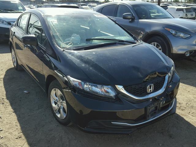 19XFB2F57FE705588 - 2015 HONDA CIVIC LX BLACK photo 1