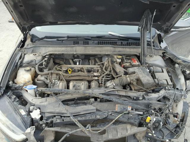 3FA6P0H76DR104849 - 2013 FORD FUSION SE GRAY photo 7