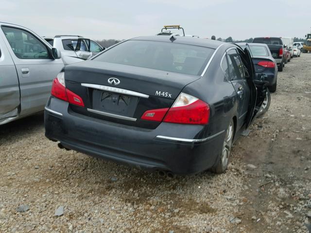 JNKBY01F28M550565 - 2008 INFINITI M45 BLACK photo 4