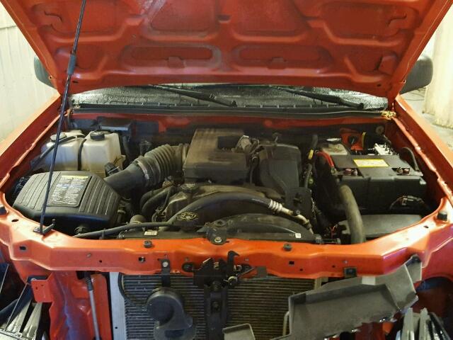 1GCDT49E488182751 - 2008 CHEVROLET COLORADO L ORANGE photo 7