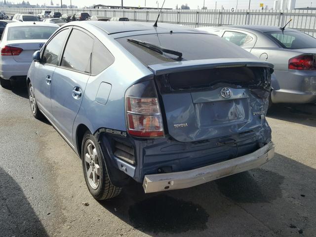 JTDKB20U657033195 - 2005 TOYOTA PRIUS BLUE photo 3