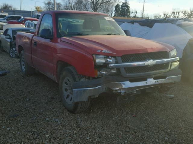 1GCEC14X75Z111822 - 2005 CHEVROLET SILVERADO RED photo 1