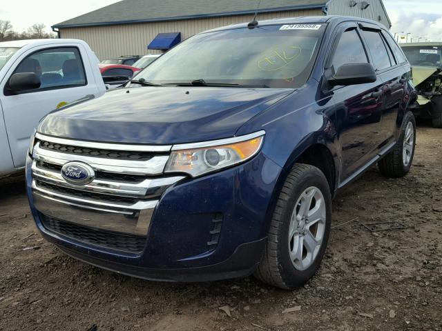 2FMDK4GC3CBA83473 - 2012 FORD EDGE SE BLUE photo 2