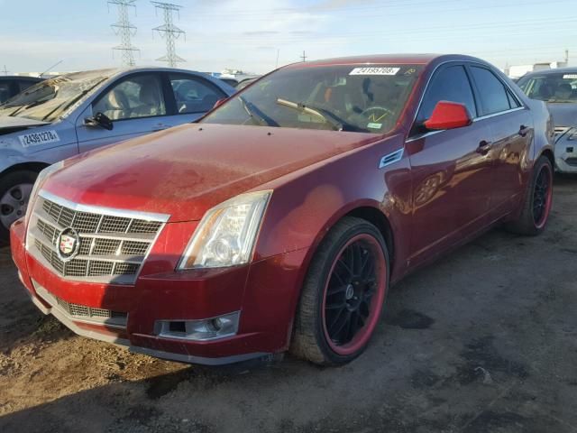 1G6DJ577380134403 - 2008 CADILLAC CTS MAROON photo 2