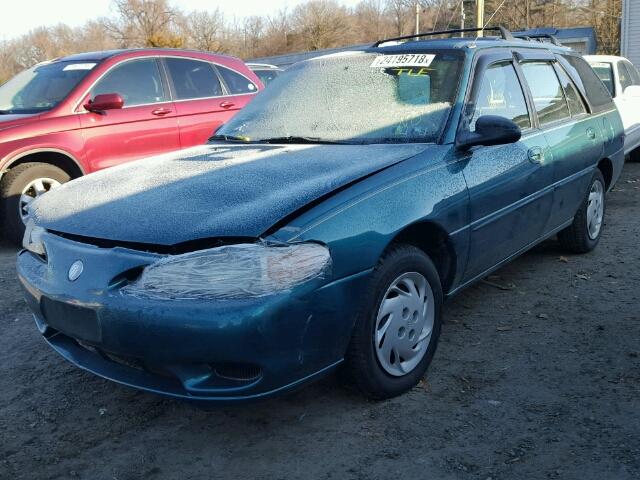 3MELM15P5VR605487 - 1997 MERCURY TRACER LS GREEN photo 2