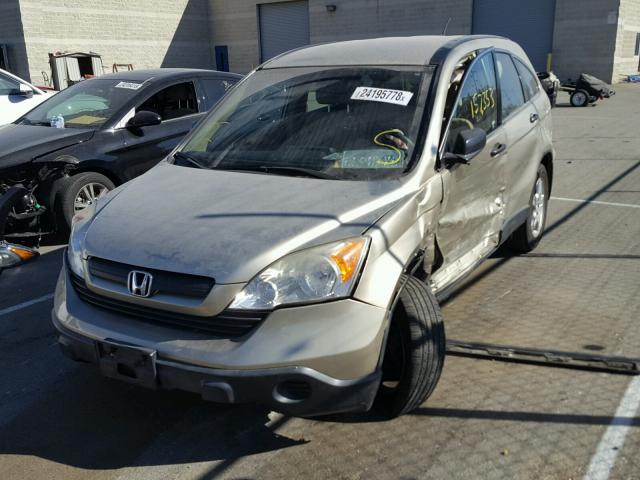 JHLRE38347C014830 - 2007 HONDA CR-V LX GOLD photo 2