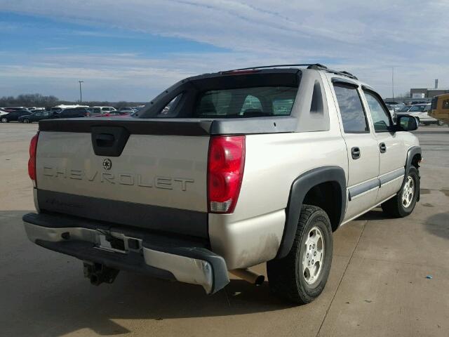 3GNEC12T64G341079 - 2004 CHEVROLET AVALANCHE GOLD photo 4