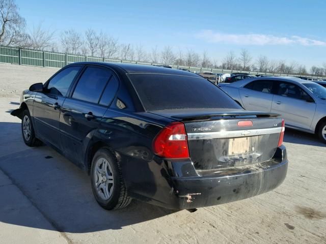 1G1ZS58F77F303106 - 2007 CHEVROLET MALIBU LS BLACK photo 3