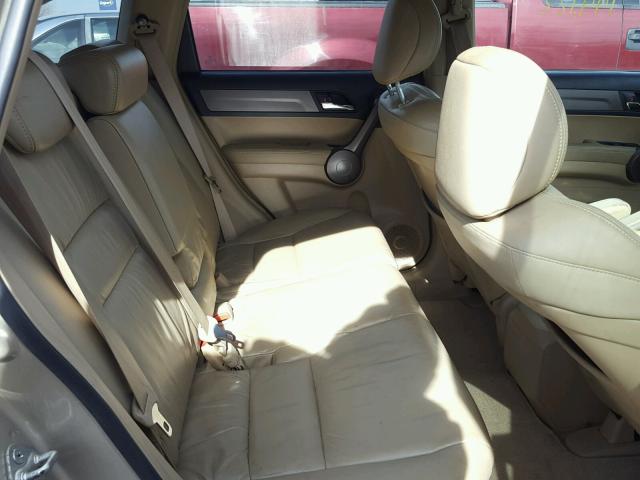 5J6RE48768L045434 - 2008 HONDA CR-V EXL GOLD photo 6