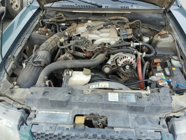 1FAFP40431F122033 - 2001 FORD MUSTANG GREEN photo 7