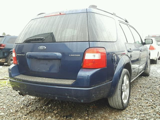 1FMDK031X7GA23170 - 2007 FORD FREESTYLE BLUE photo 4