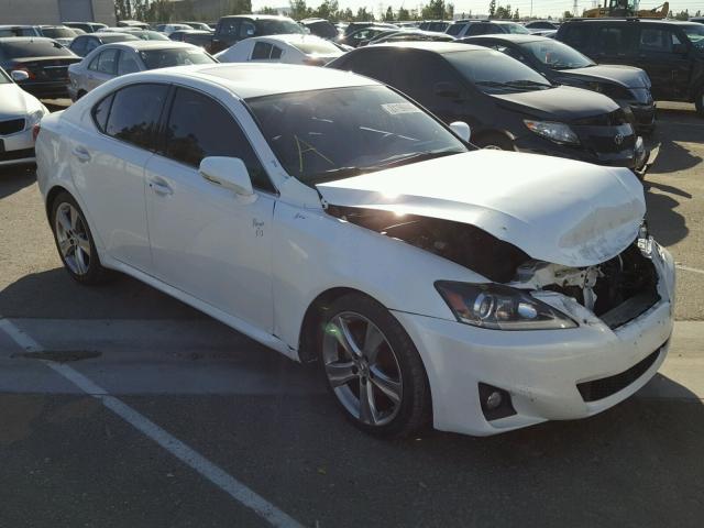 JTHBF5C21B5151595 - 2011 LEXUS IS 250 WHITE photo 1