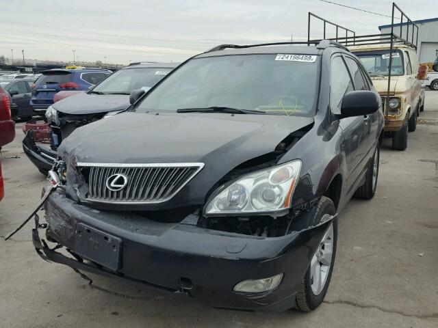 2T2HK31UX7C033907 - 2007 LEXUS RX 350 BLACK photo 2