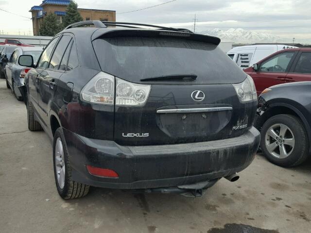 2T2HK31UX7C033907 - 2007 LEXUS RX 350 BLACK photo 3