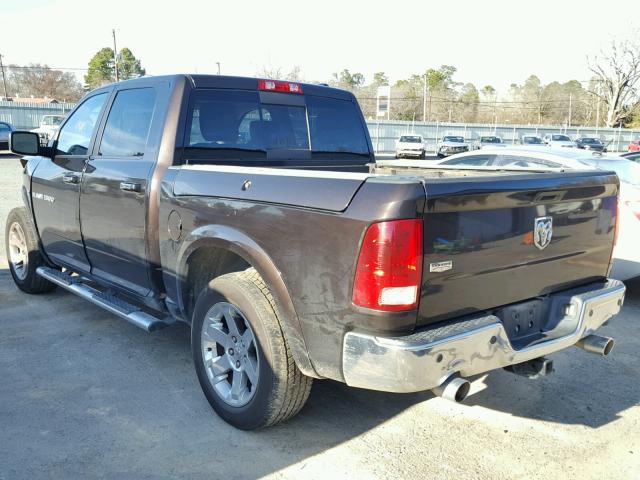 1D7RB1CT9BS599362 - 2011 DODGE RAM 1500 BROWN photo 3