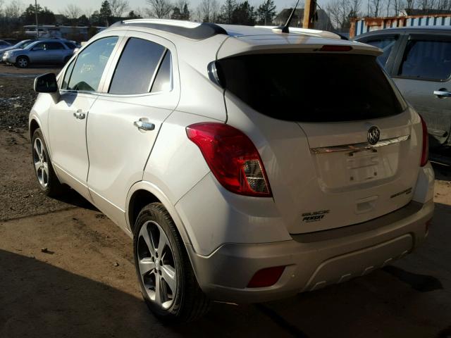 KL4CJFSB5DB115371 - 2013 BUICK ENCORE CON WHITE photo 3