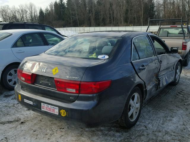 1HGCM56735A104309 - 2005 HONDA ACCORD EX GRAY photo 4