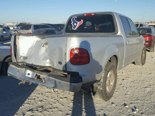 1FTRW07L82KB69468 - 2002 FORD F150 SUPER SILVER photo 4