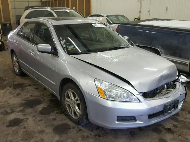 1HGCM56887A066815 - 2007 HONDA ACCORD EX SILVER photo 1