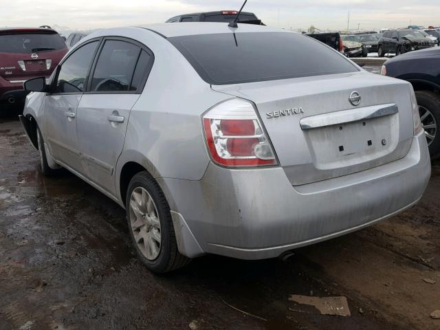 3N1AB6AP9AL729022 - 2010 NISSAN SENTRA 2.0 SILVER photo 3