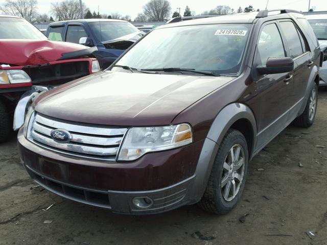 1FMDK02W89GA03919 - 2009 FORD TAURUS X S BURGUNDY photo 2